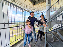 展望階100メートルからの階段くだりに挑戦!