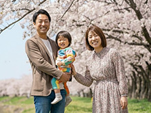 笑顔の思い出ファミリーフォト