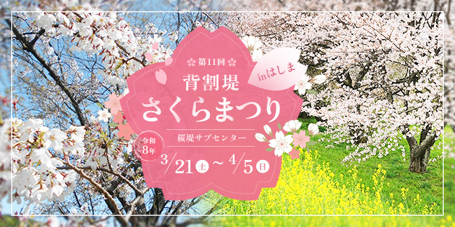 背割堤さくらまつり inはしま
