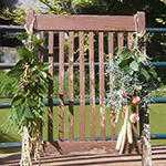 草花で壁飾りを作ろう