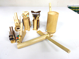 音を楽しむ竹細工