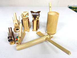 音を楽しむ竹細工