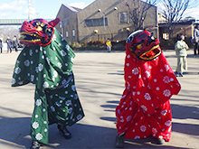 ししまいの練り歩き