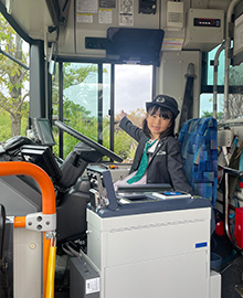 ちびっこバス運転士体験