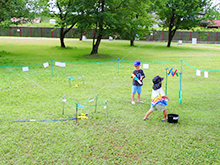水遊び場で遊ぼう!