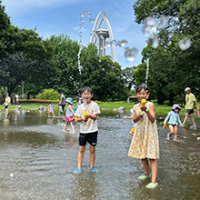 水てっぽうで遊ぼう!