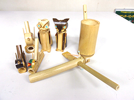 音を楽しむ竹細工